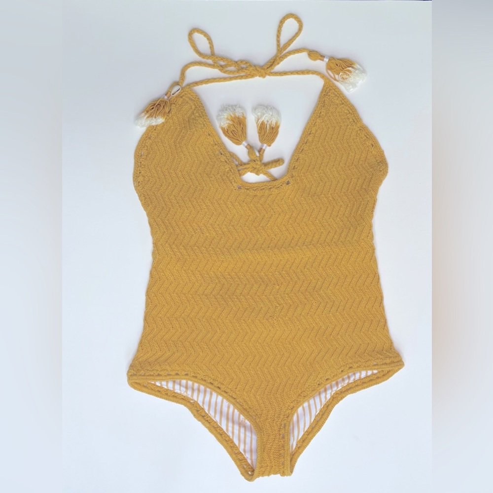 She Made Me Swim | Natural Crochet One Piece Size S|M